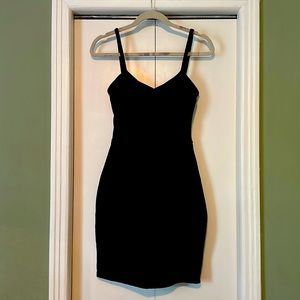 Fabletics Black Bodycon Dress with Open Back